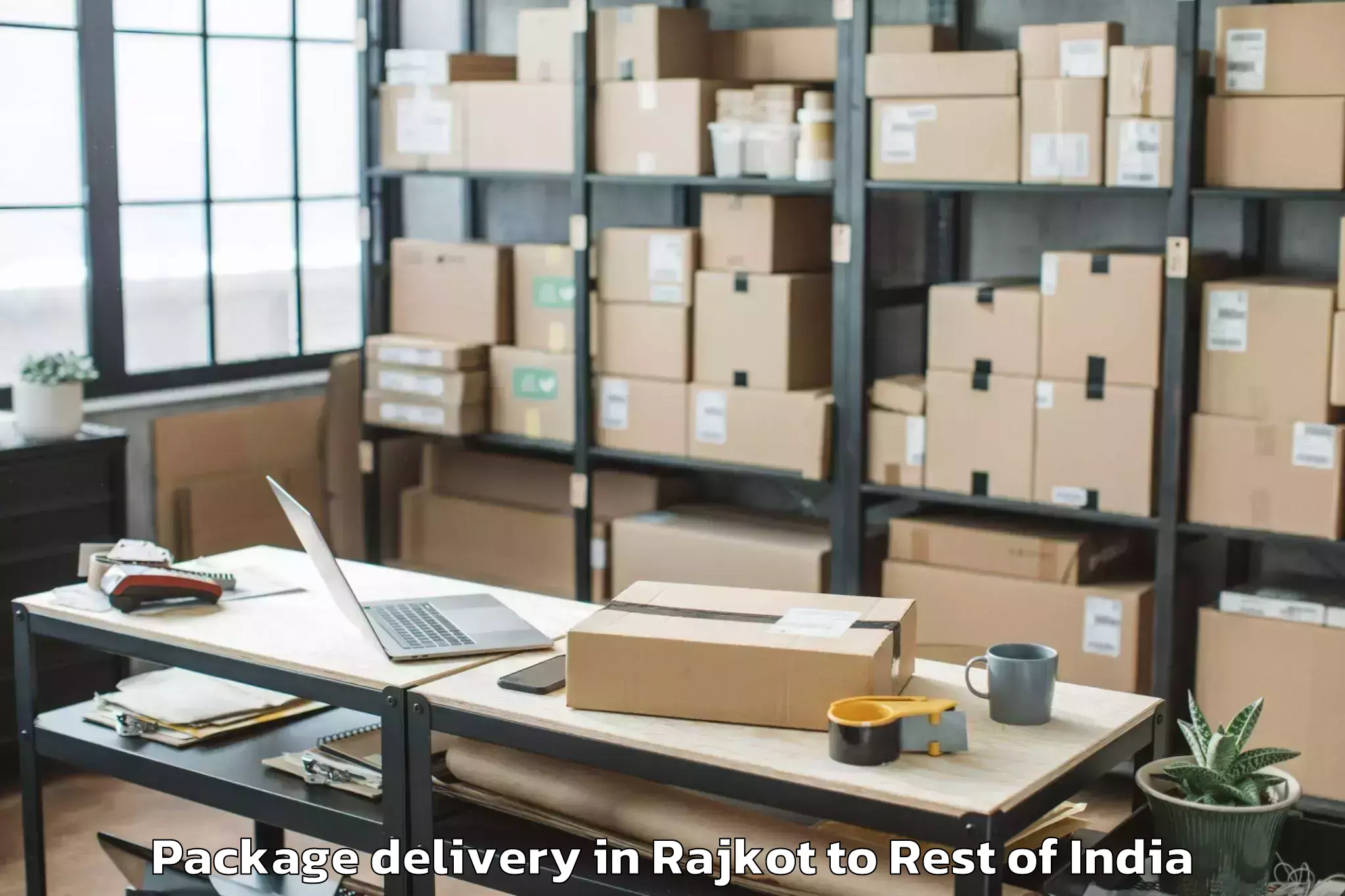 Reliable Rajkot to Navabpeta Package Delivery